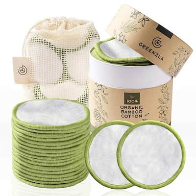 Greenzla Reusable Makeup Remover Pads 20 Pack go go eco 1 - Go Go Eco
